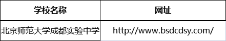 成都市北京師范大學成都實驗中學網(wǎng)址是什么？
