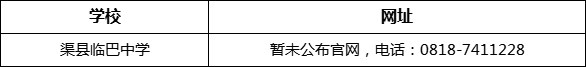 達(dá)州市渠縣臨巴中學(xué)網(wǎng)址是什么？