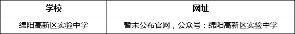 綿陽市綿陽高新區(qū)實(shí)驗(yàn)中學(xué)網(wǎng)址是什么？