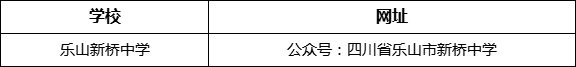 樂山市樂山新橋中學網(wǎng)址是什么？