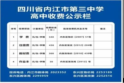 2026年內(nèi)江市內(nèi)江第三中學(xué)招生簡章是什么？