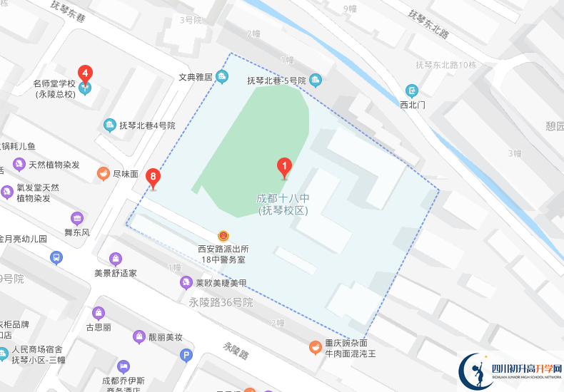 成都十八中學(xué)校地址在哪里？