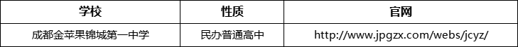 成都市成都金蘋果錦城第一中學(xué)官網(wǎng)、網(wǎng)址、官方網(wǎng)站